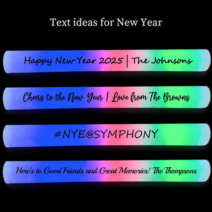 Wedding Glow Sticks - Multiple Font Choices