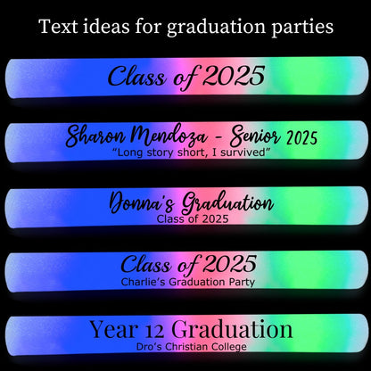 Wedding Glow Sticks - Multiple Font Choices