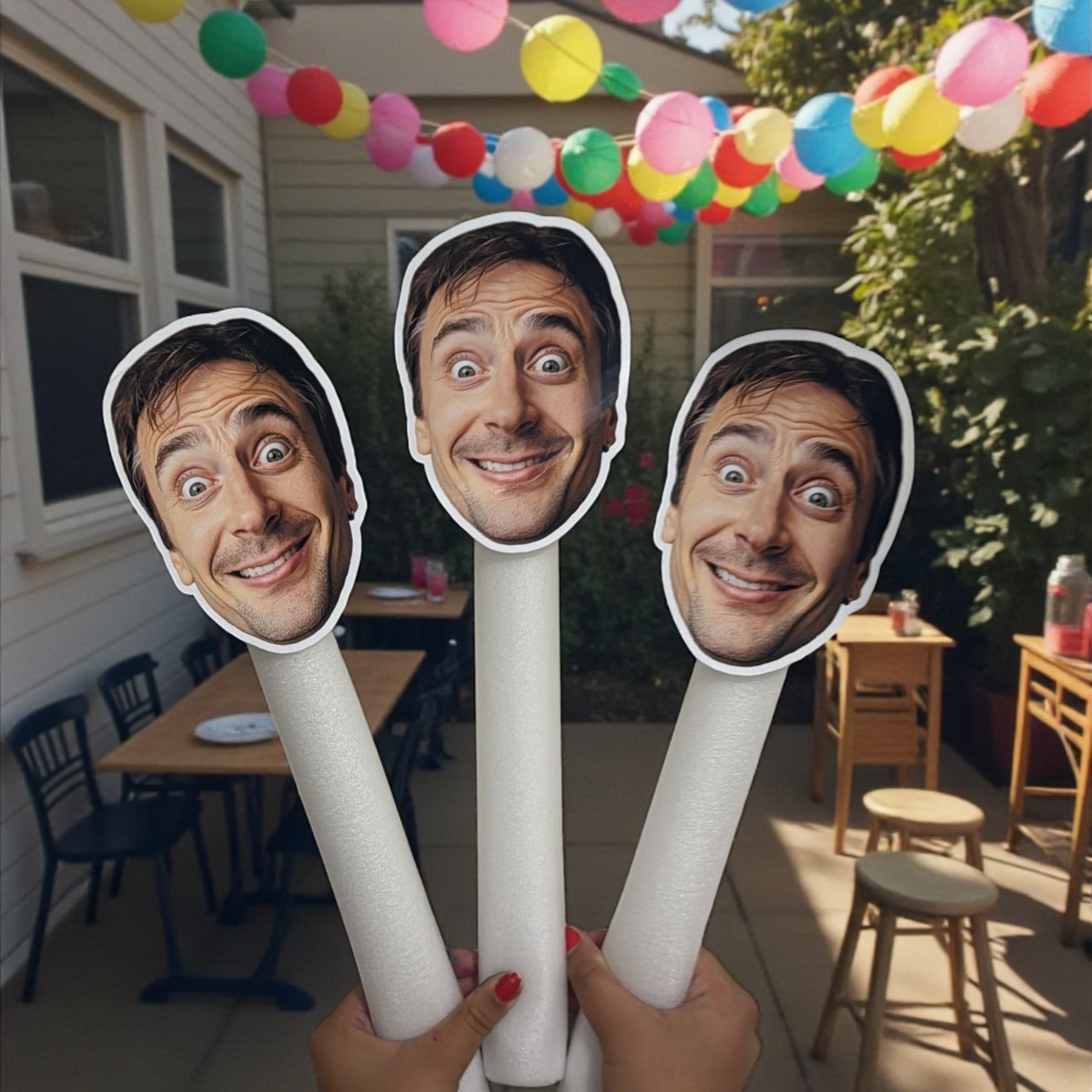 Face on a Glow Stick