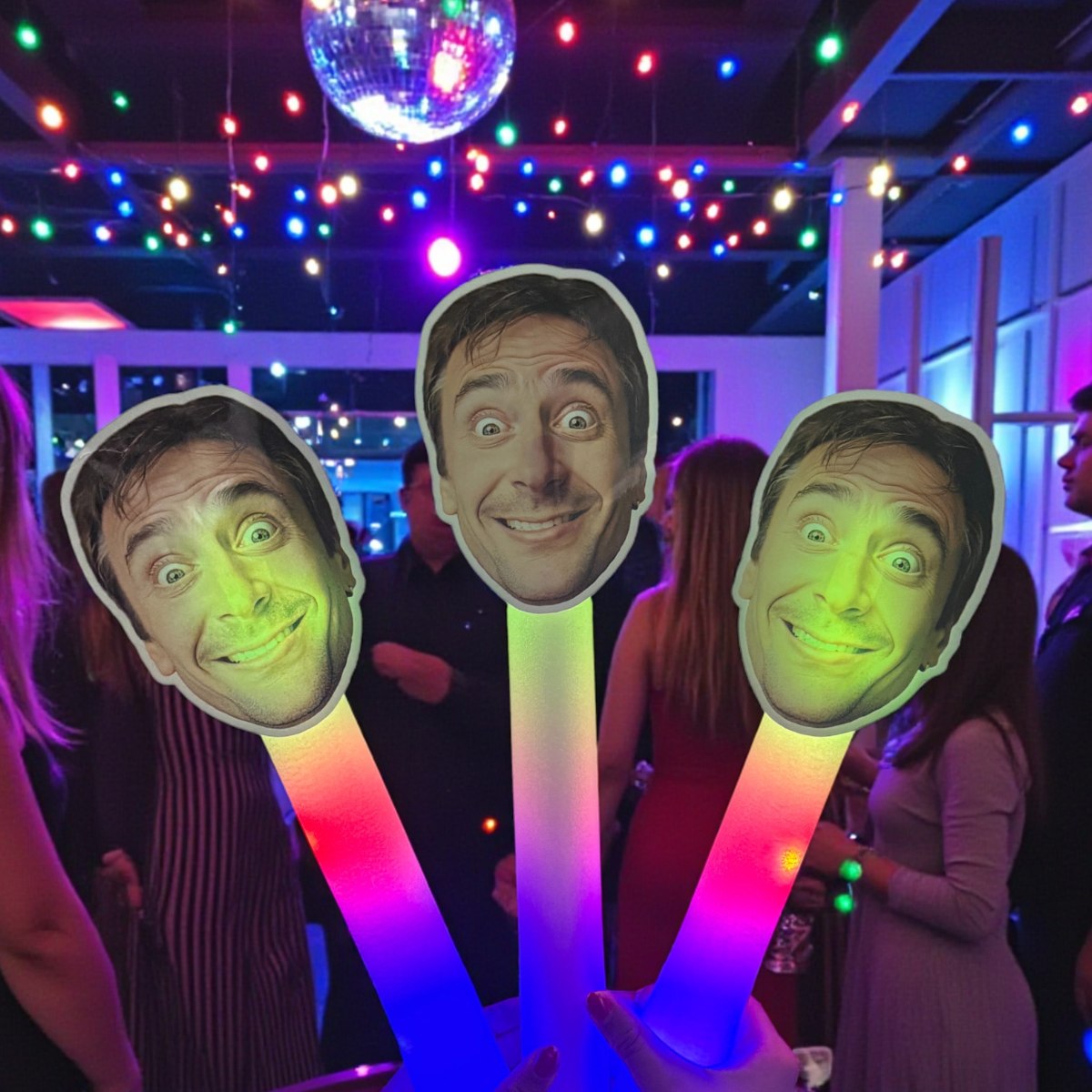 Face on a Glow Stick