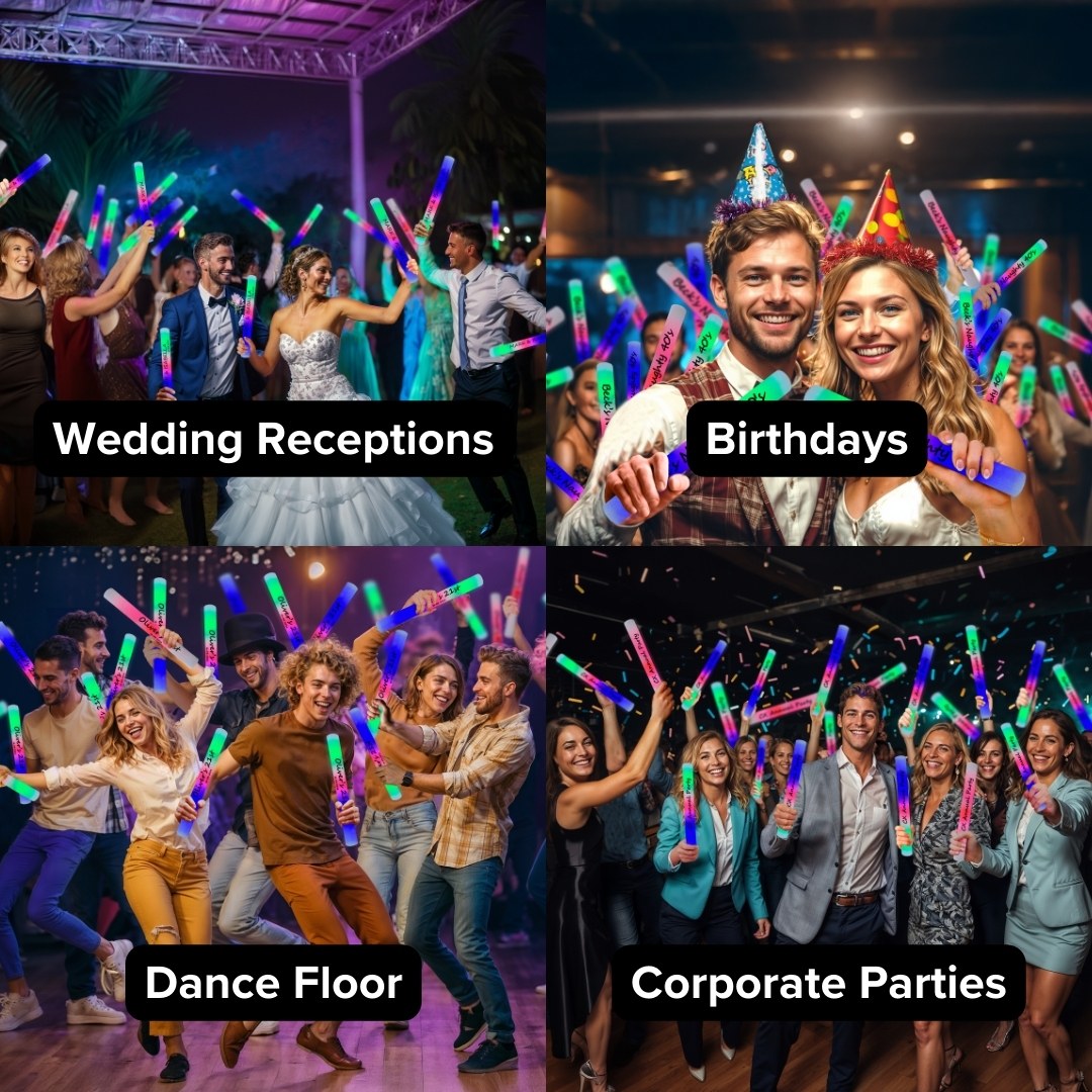 Wedding Glow Sticks - Multiple Font Choices