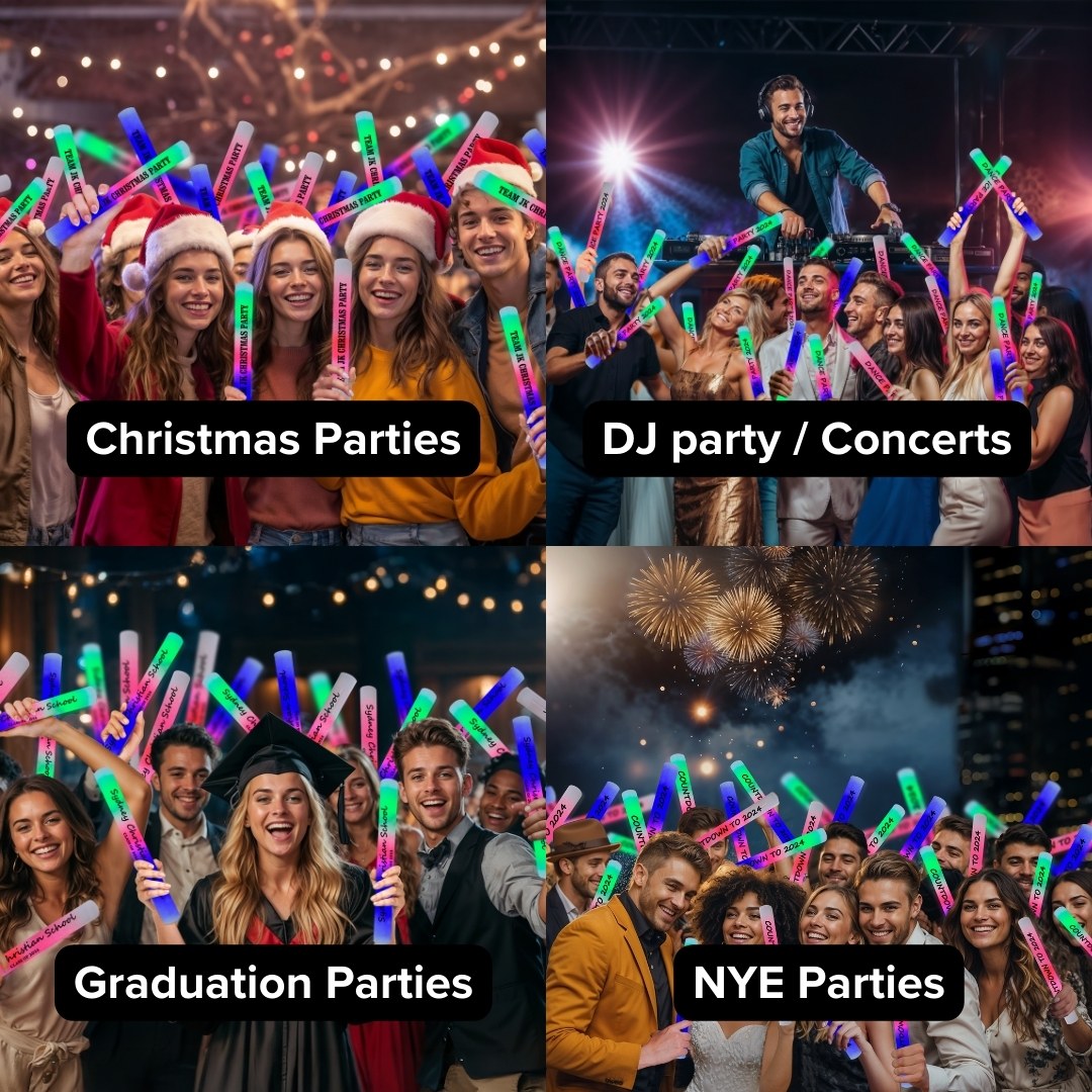 Wedding Glow Sticks - Multiple Font Choices
