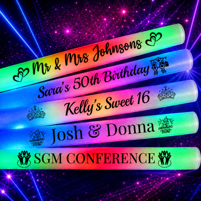 Custom-Made Glow Sticks