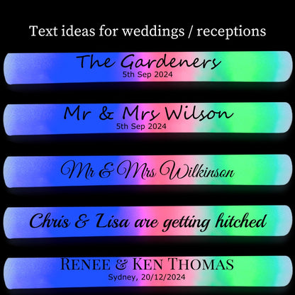 Vemzy Top-rated Personalised Glow Sticks for Wedding