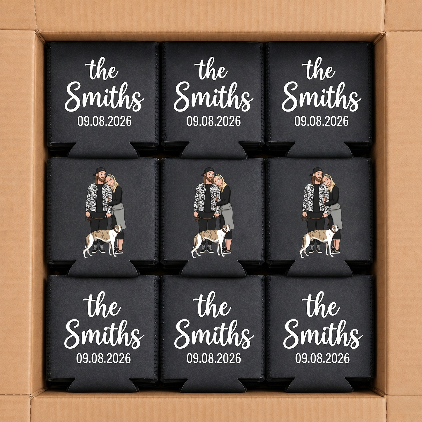 Personalised Stubby Holders for Weddings
