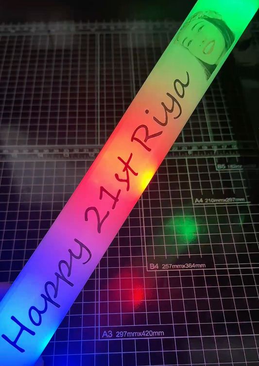 Face Cutout on GlowSticks