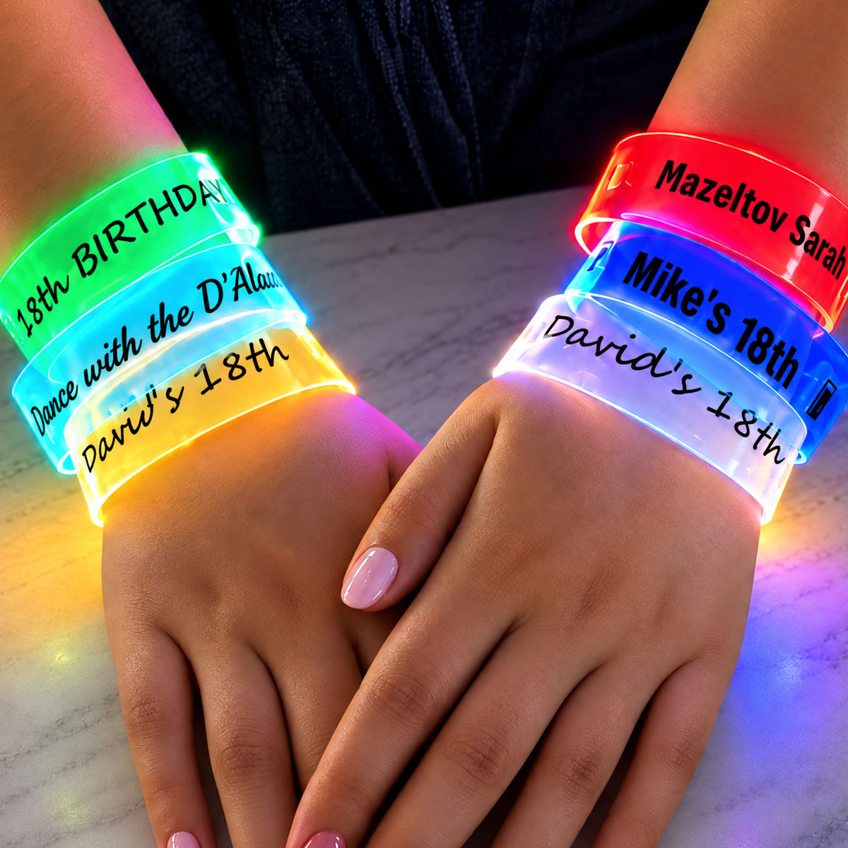 Personalised Music Sync LED Bracelets