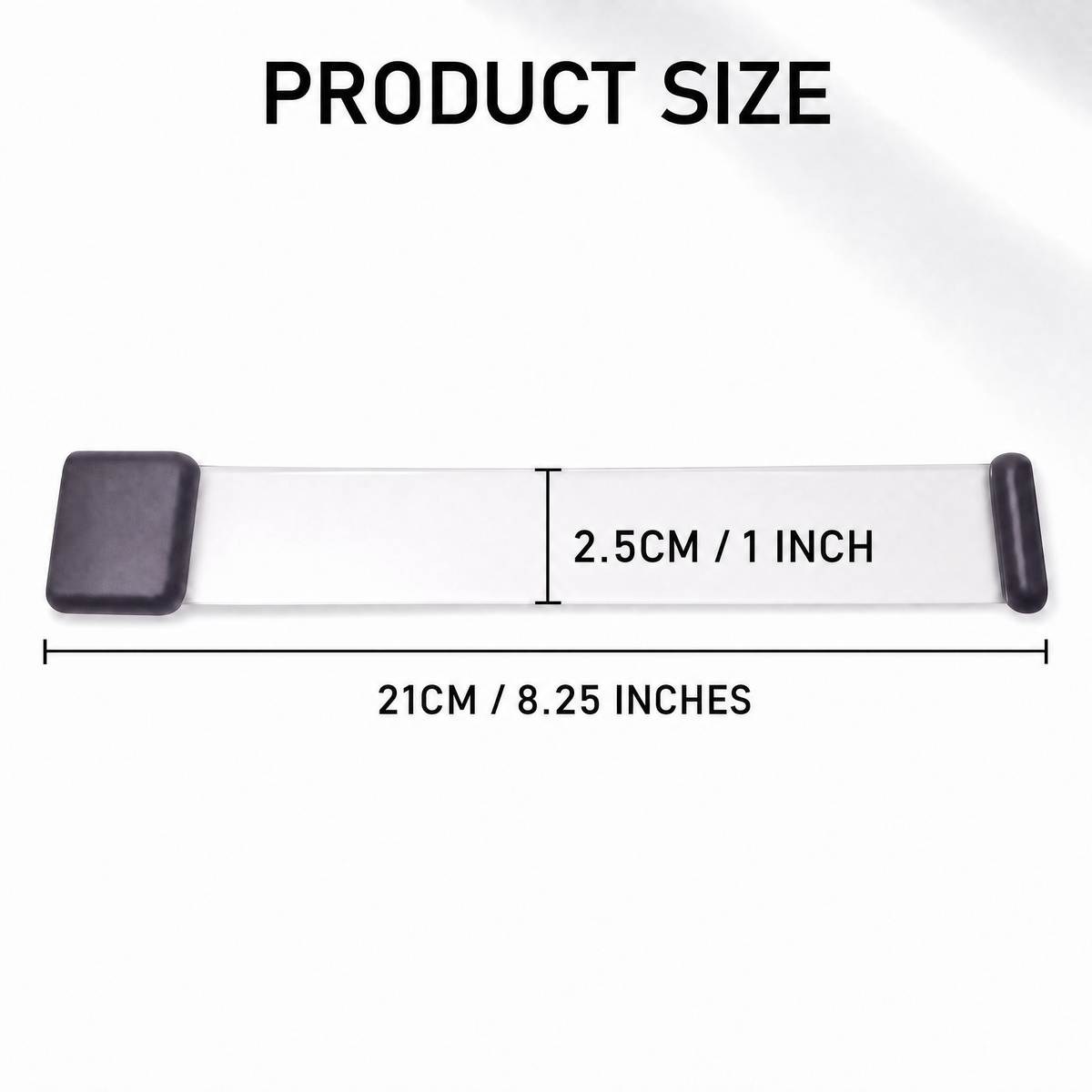 Fit guide: one size fits teen and adult wrists up to 21 cm